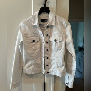 Kut From The Kloth White Denim Jacket